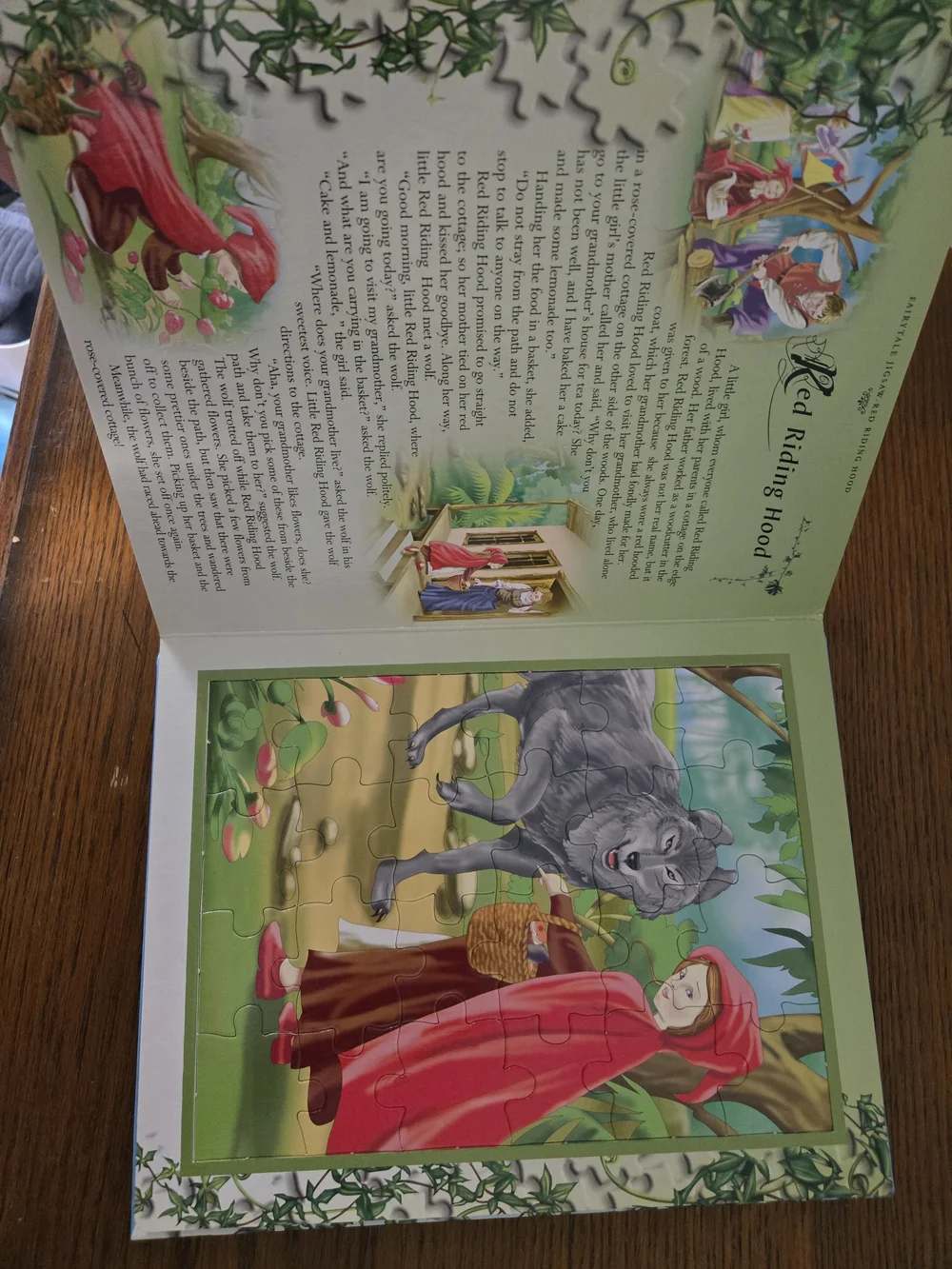 Fairy Tale Jigsaw Puzzle Book - Colorful Illustrated Cover